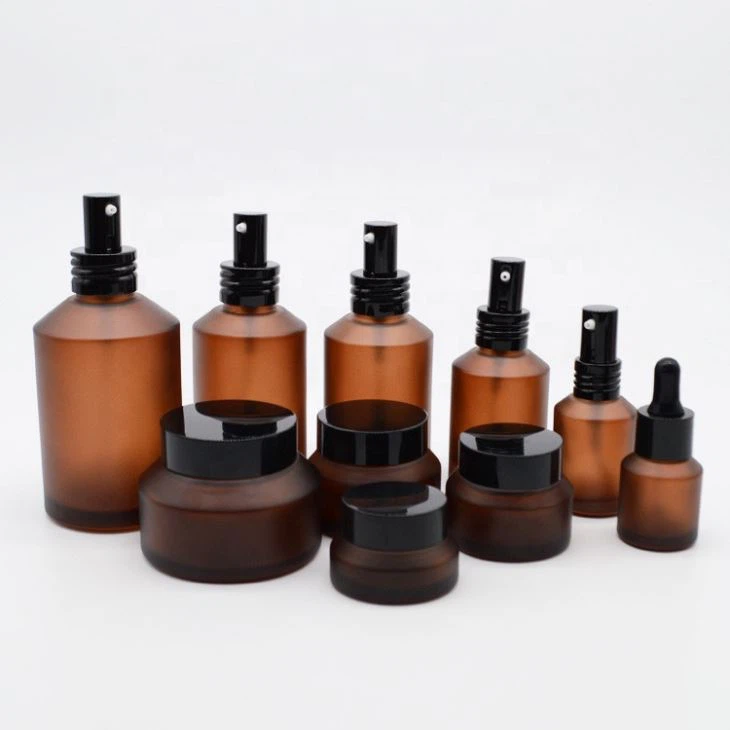 Amber skincare bottle